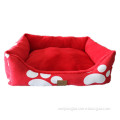 Dog bed with washable cover for winter